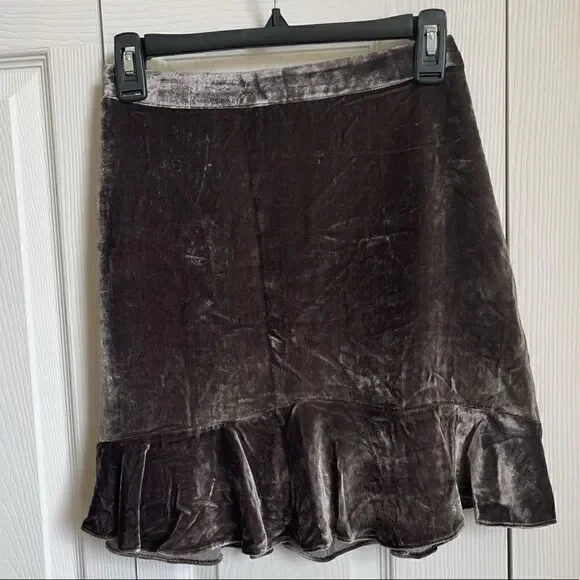 Madewell Velvet Ruffle Skirt - Picture 5 of 10